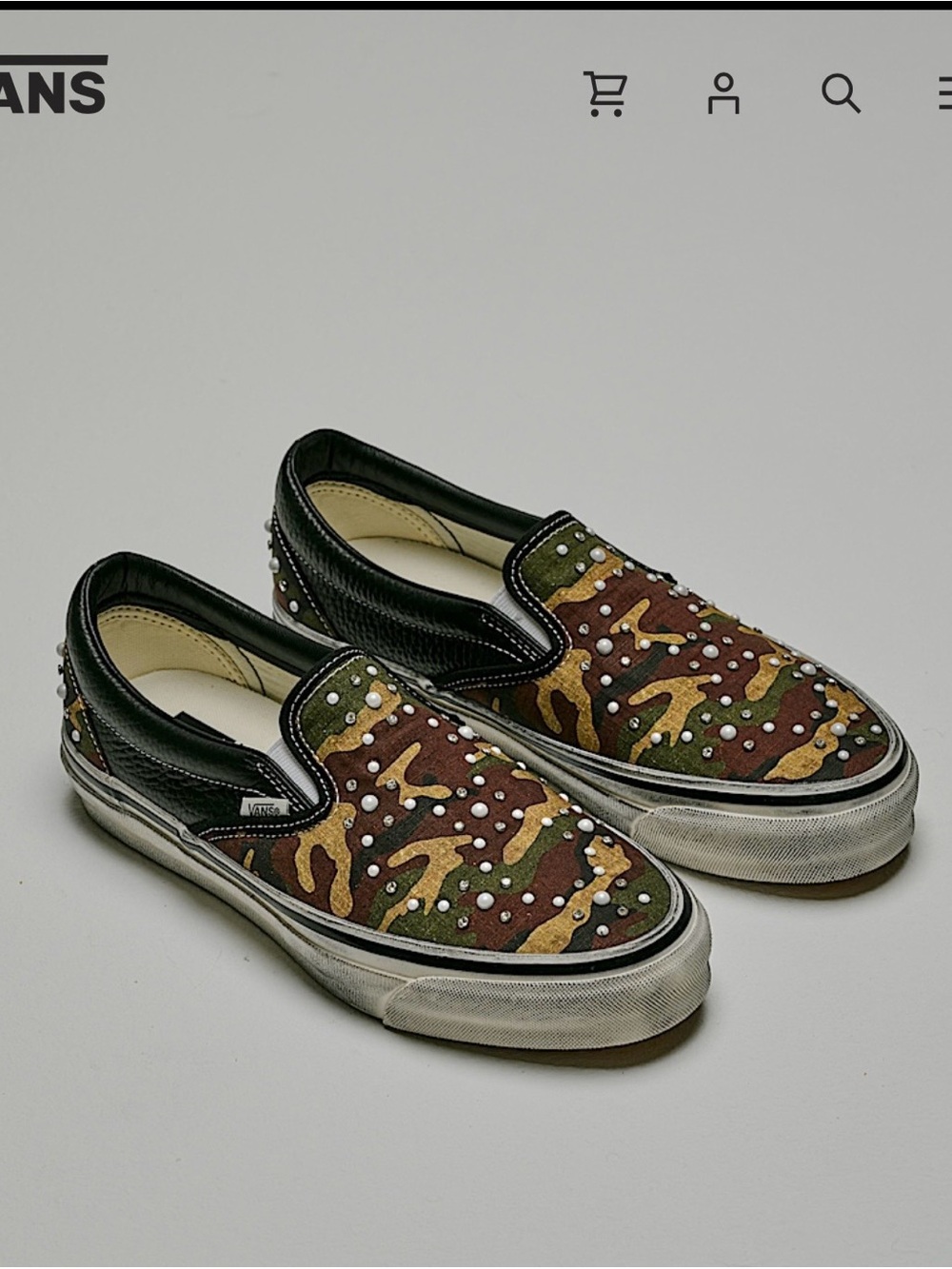 New in Box, Rare Van’s Classic Slip-on in Pearlized Camo - Men’s 8/Women’s 9.5 - Picture 6 of 10
